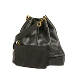 Chanel Shoulder Bag Triple Coco Chain Caviar Skin Black