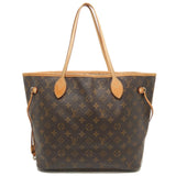 Louis Vuitton Monogram Neverfull MM Tote Bag Brown