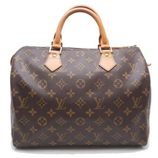 Louis Vuitton Monogram Speedy 30 Handbag Brown