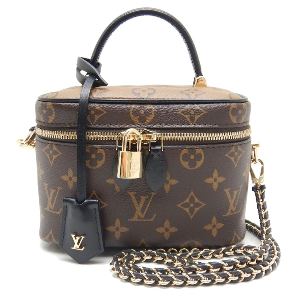 Louis Vuitton Vanity PM Handbag Monogram Reverse Brown