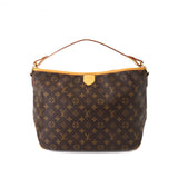 Louis Vuitton Monogram Delightful PM Shoulder Bag Brown Gold Hardware