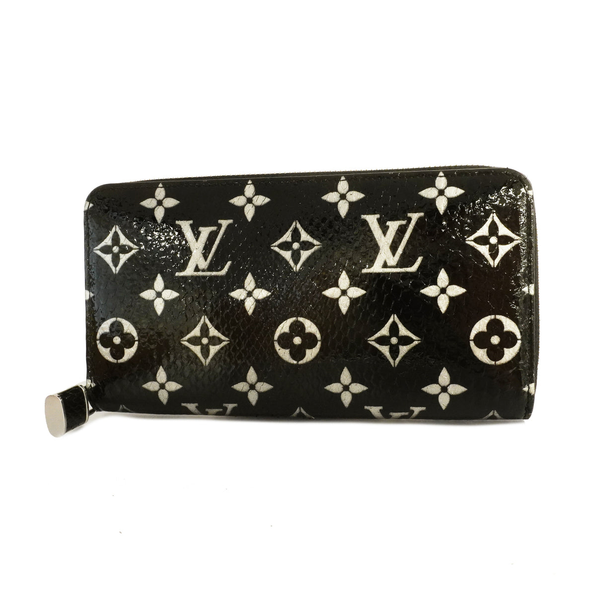 Louis Vuitton Long Wallet Monogram Python Zippy Wallet Noir