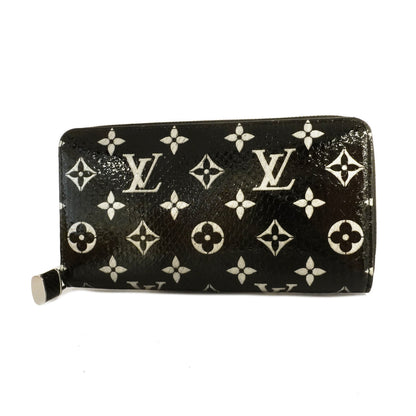 Louis Vuitton Long Wallet Monogram Python Zippy Wallet Noir