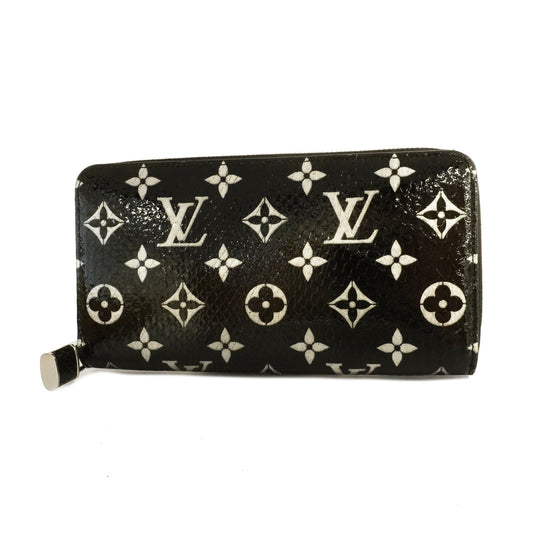 Louis Vuitton Long Wallet Monogram Python Zippy Wallet Noir