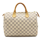 Louis Vuitton Damier Azur Speedy 30 Handbag Mini Boston Bag