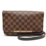 Louis Vuitton Damier Hoxton PM Shoulder Bag Brown