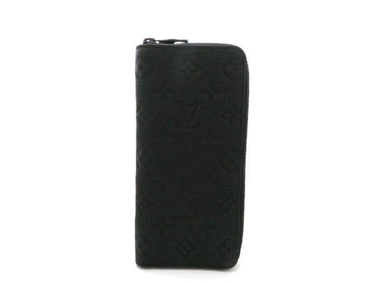 Louis Vuitton Long Wallet Zippy Wallet Vertical Taurillon Noir