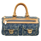 Louis Vuitton Neo Speedy Handbag Monogram Denim Blue