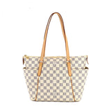 Louis Vuitton Damier Azur Totally PM Tote Bag Gold Hardware