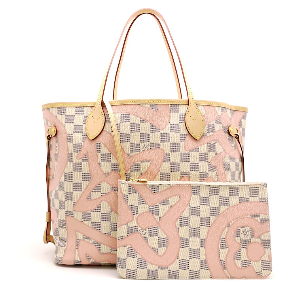 Louis Vuitton Damier Azur Neverfull MM Tote Bag