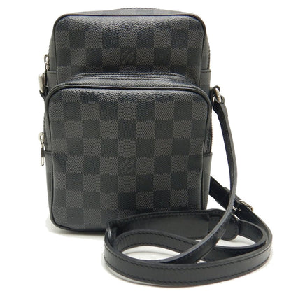 Louis Vuitton Damier Graphite Rem Shoulder Bag Black