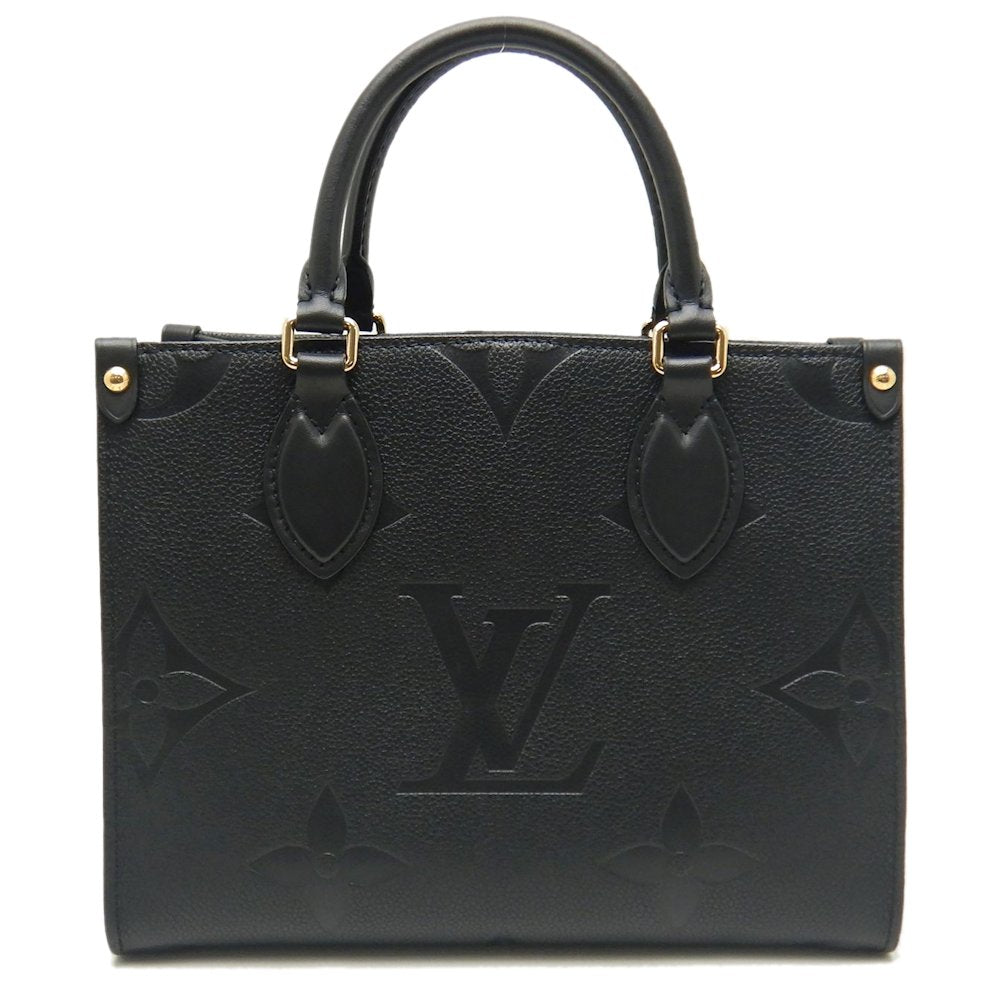 Louis Vuitton On The Go PM Tote Bag Monogram Emplant Noir