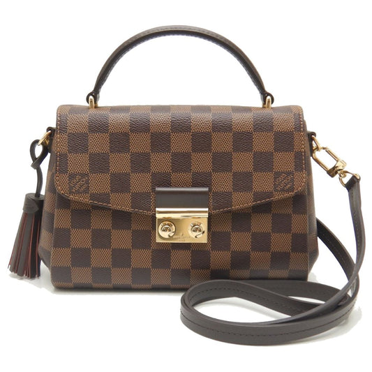 Louis Vuitton Damier Croisette Handbag Ebene