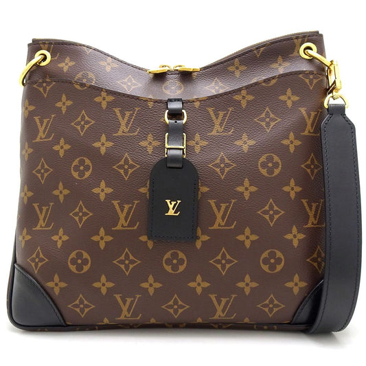 Louis Vuitton Odeon NM MM Monogram Shoulder Bag Brown Noir