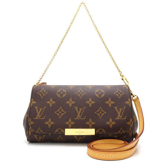 Louis Vuitton Monogram Favorite PM Crossbody Shoulder Bag Brown
