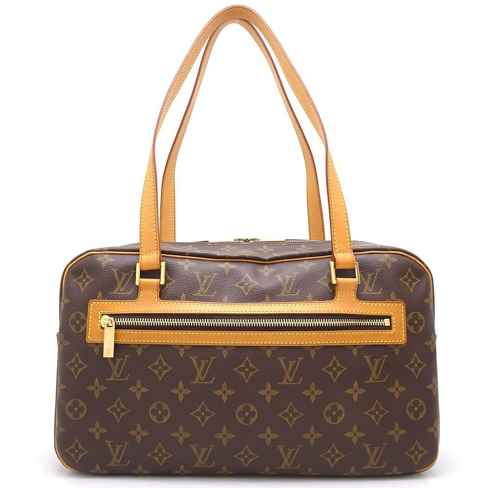 Louis Vuitton Monogram Cite GM Shoulder Bag Brown