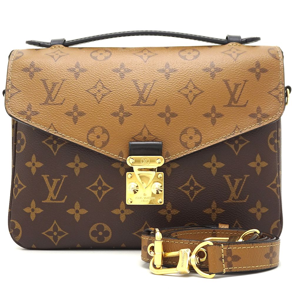 Louis Vuitton Pochette Metis MM 2Way Bag Monogram Reverse Brown