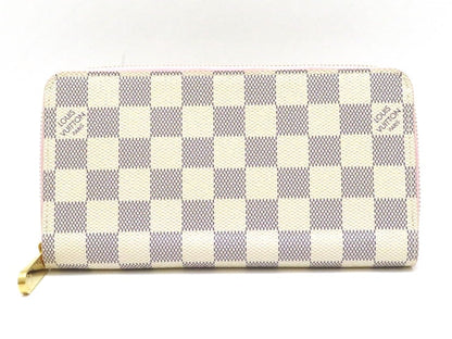 Louis Vuitton Wallet Zippy Wallet Damier Azur Rose Ballerine