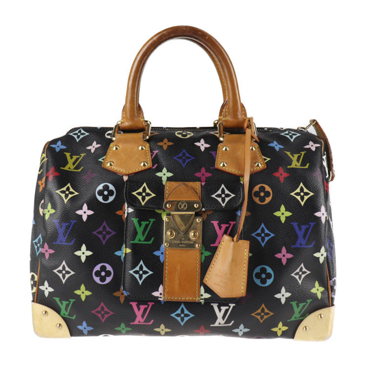 Louis Vuitton Speedy 30 Handbag Monogram Multicolor