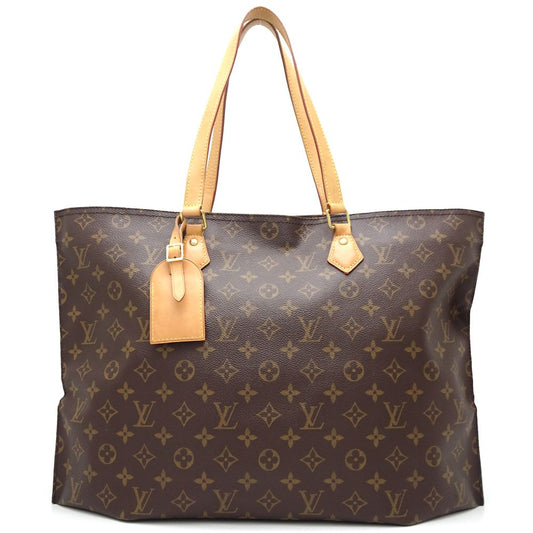 Louis Vuitton Monogram Tote Bag Brown