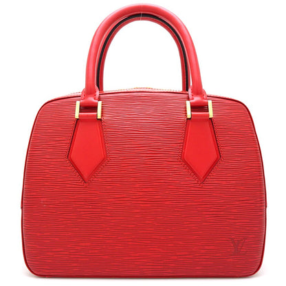 Louis Vuitton Epi Sablon Handbag Castilian Red