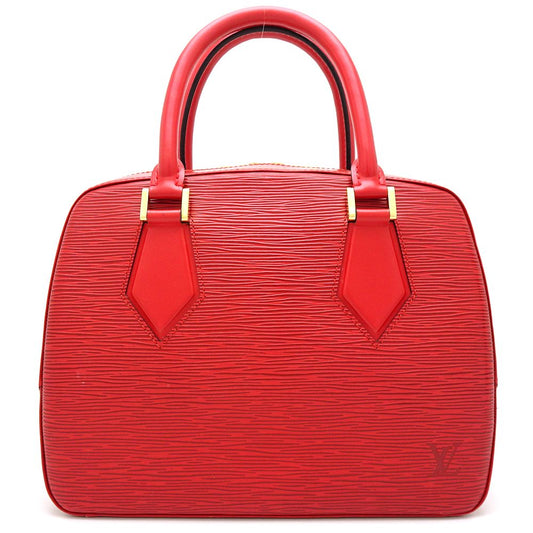 Louis Vuitton Epi Sablon Handbag Castilian Red