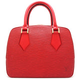 Louis Vuitton Epi Sablon Handbag Castilian Red