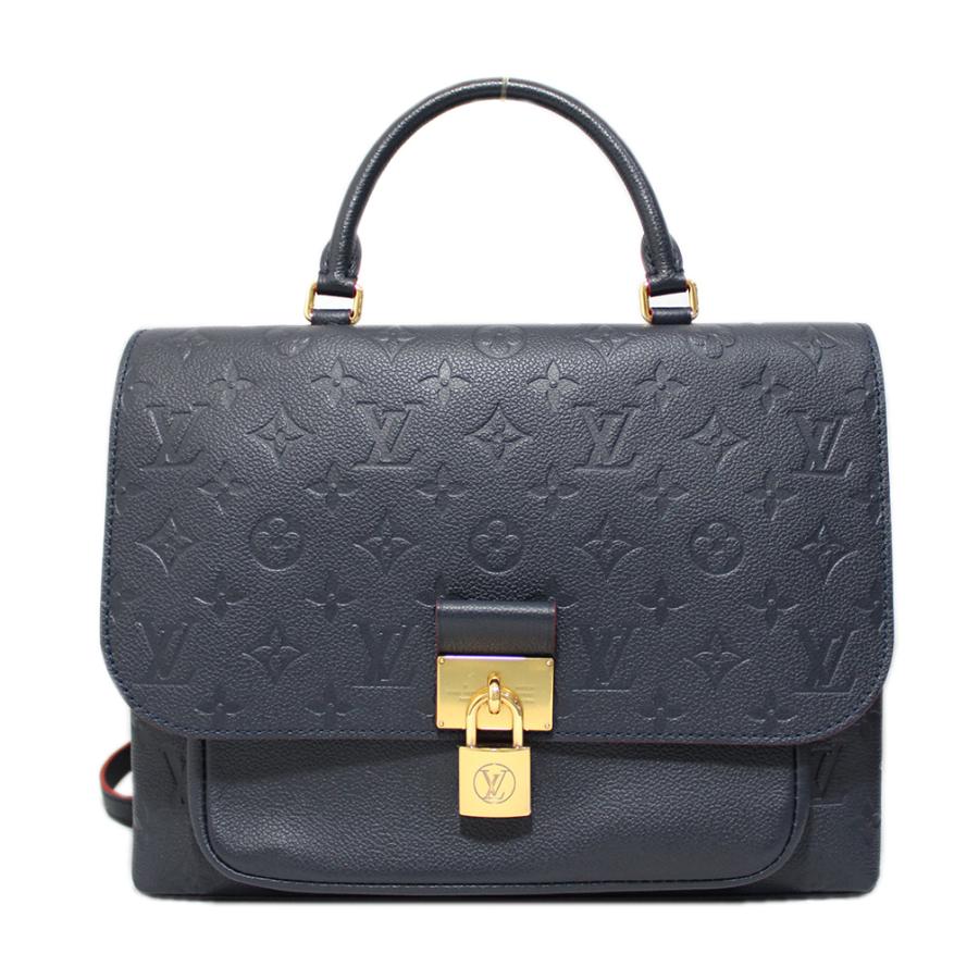 Louis Vuitton Monogram Empreinte Marignan Shoulder Bag Marine Rouge