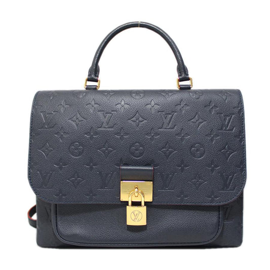 Louis Vuitton Monogram Empreinte Marignan Shoulder Bag Marine Rouge