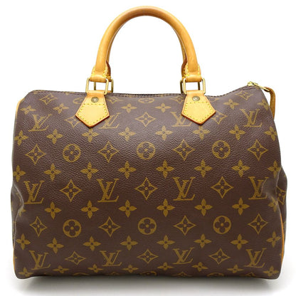 Louis Vuitton Monogram Speedy 30 Handbag Brown