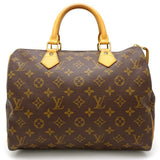 Louis Vuitton Monogram Speedy 30 Handbag Brown