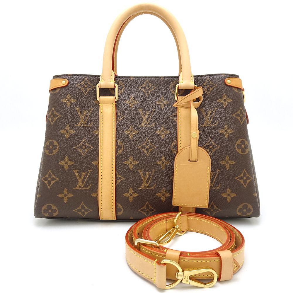 Louis Vuitton Monogram Soufflot BB 2Way Bag Brown