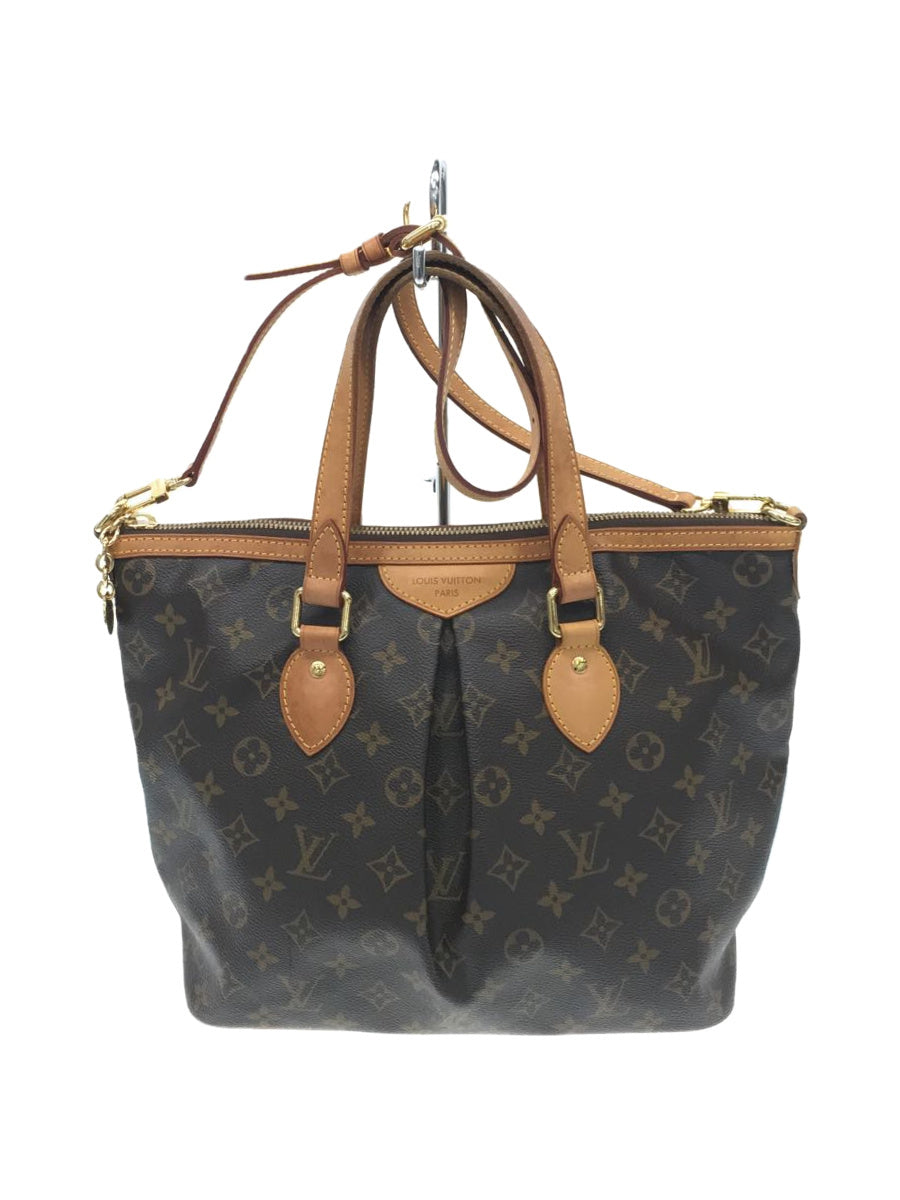 Louis Vuitton Palermo PM Monogram Hand Bag Brown PVC