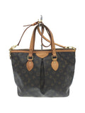 Louis Vuitton Palermo PM Monogram Hand Bag Brown PVC
