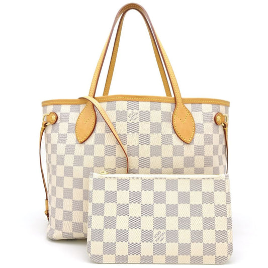 Louis Vuitton Damier Azur Neverfull PM Shoulder Bag