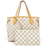 Louis Vuitton Damier Azur Neverfull PM Shoulder Bag