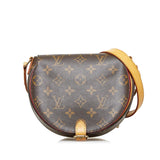 Louis Vuitton Monogram Tambourine Crossbody Shoulder Bag Brown