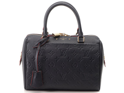Louis Vuitton Speedy Bandouliere 25 Monogram Implant Marine Rouge
