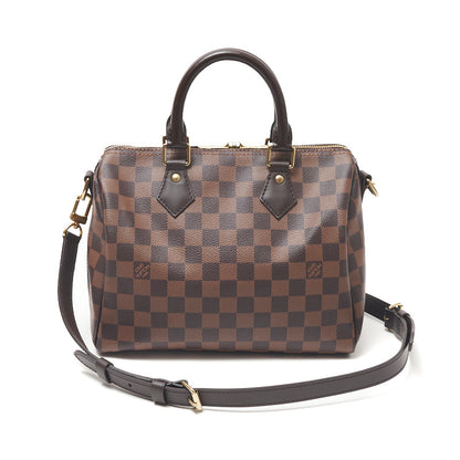 Louis Vuitton Speedy Bandouliere 25 Damier Boston Bag Brown