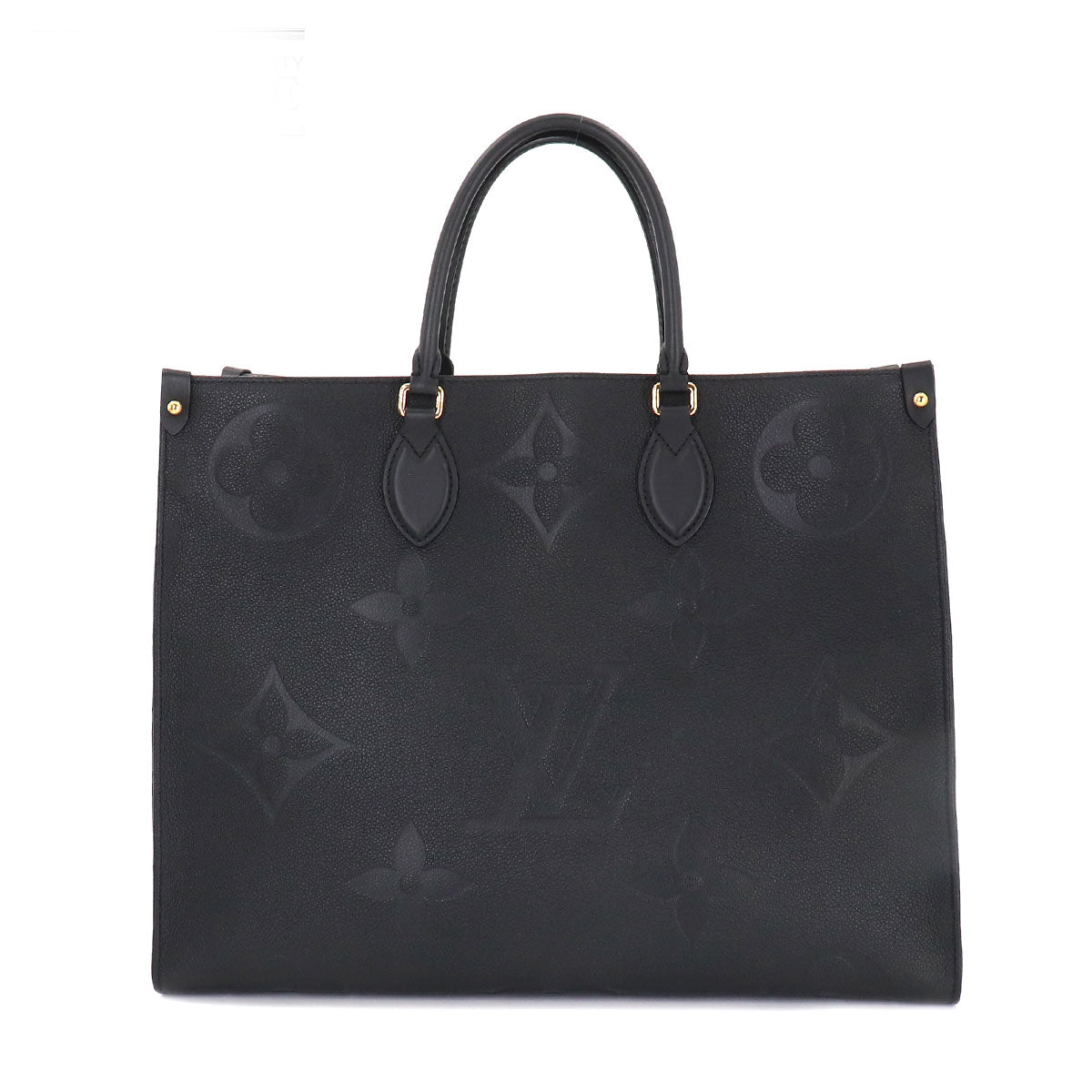 Louis Vuitton Monogram Emplant Onthego GM 2 Way Tote Shoulder Bag Noir