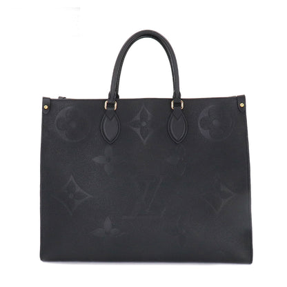 Louis Vuitton Monogram Emplant Onthego GM 2 Way Tote Shoulder Bag Noir