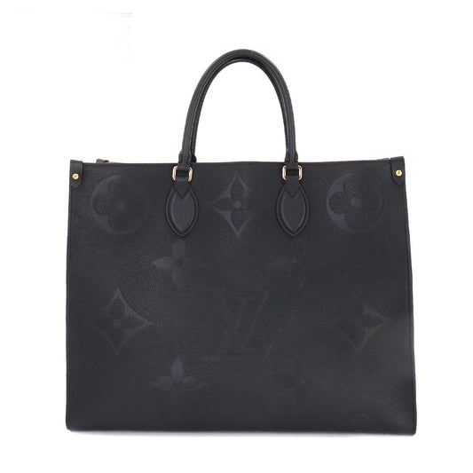 Louis Vuitton Monogram Emplant Onthego GM 2 Way Tote Shoulder Bag Noir