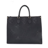Louis Vuitton Monogram Emplant Onthego GM 2 Way Tote Shoulder Bag Noir
