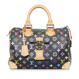 Louis Vuitton Monogram Multicolor Speedy 30 Handbag Mini Bag Black Noir