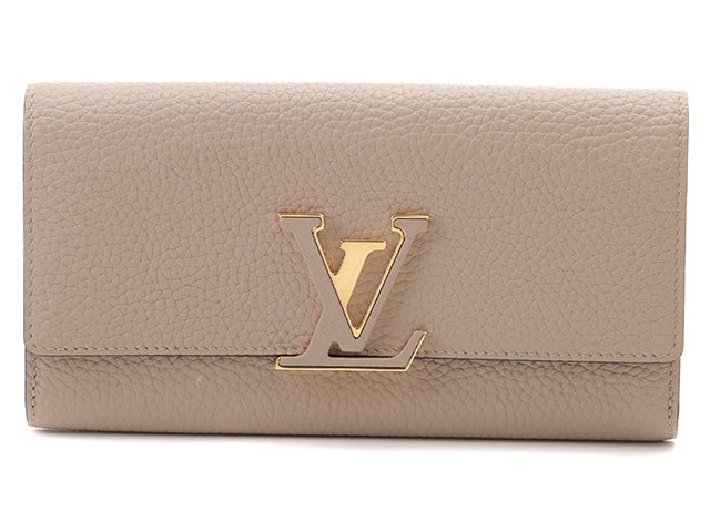 Louis Vuitton Portefeuille Capucines Taurillon Galle  Long Wallet