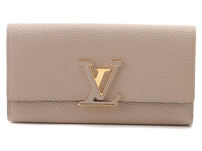 Louis Vuitton Portefeuille Capucines Taurillon Galle  Long Wallet