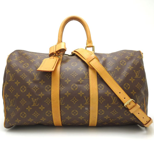 Louis Vuitton Monogram Keepall Bandouliere 45  2Way Bag Brown