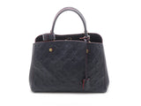 Louis Vuitton Montaigne MM Monogram Implant Marine Rouge