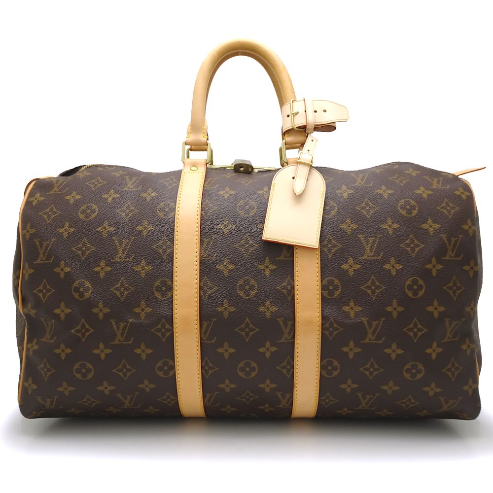 Louis Vuitton Monogram  Keepall 45 Boston Bag Brown