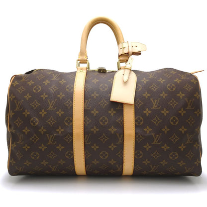 Louis Vuitton Monogram  Keepall 45 Boston Bag Brown